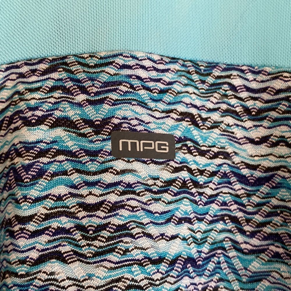 MPG Racerback Slip On Active Sports Dress Marbled Blue Size Large - Picture 8 of 13